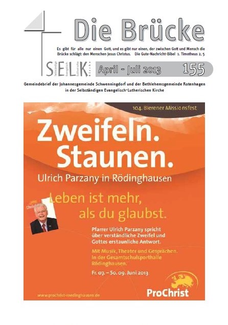 Der Gemeindebrief April-Juli 2013