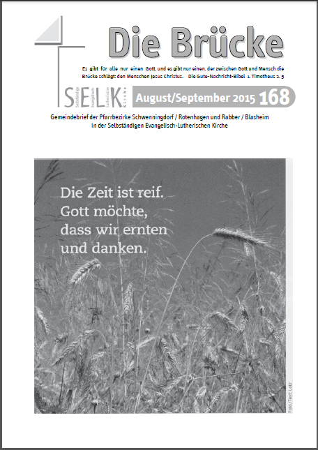 Gemeindebrief August/September 2015