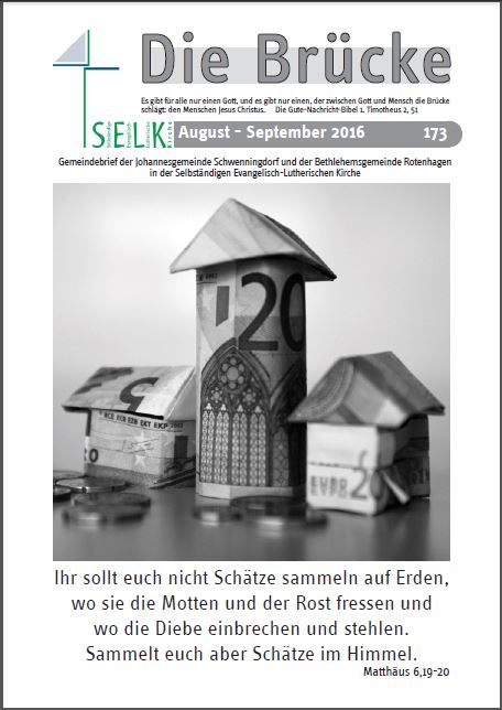 Gemeindebrief Juli-Oktober 2016